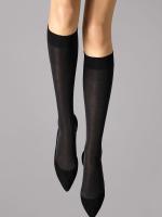 Wolford Velvet 50 knee highs Black