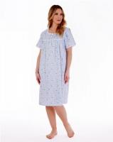 slenderella cotton nightdress ND77261 blue