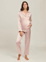 Ginia|Silk|Pyjama|Set|5124|Silver|Pink|
