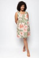 Cyberjammies Sage floral print chemise