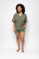 Cyberjammies Savannah jersey shorty set green