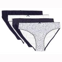 Slenderella|brief|multi|BF83|ladies brief|4 multi pack|navy|everyday