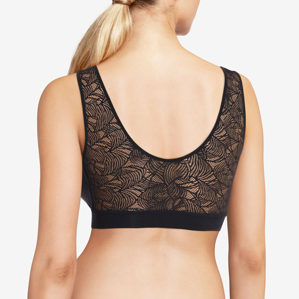 Chantelle soft stretch lace padded crop top