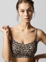 soft stretch bralette leopard