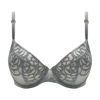 Luxembourg|Chantelle|plunge bra|C2911|ladies lingerie|v neck|clevage|grey|autumn|brand name|Pollard and Read