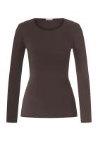 Hanro cotton seamless top 071620 dark mocha