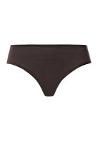 Hanro cotton seamless brief dark mocha