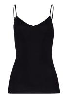 Hanro cotton seamless vest black