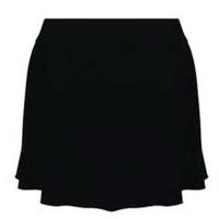 swim skirt black