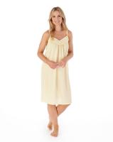 Slenderella strappy nightdress lemon