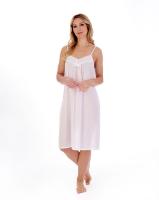 Slenderella cotton strappy nightdress white