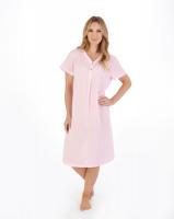 Slenderella pink stripe nightdress