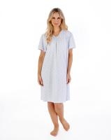 Slenderella nightdress blue print