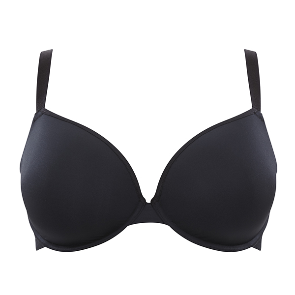 Porcelain|Elan|Panache|7327|Black|Black lingerie|moulded plunge|D+ lingerie|new in|