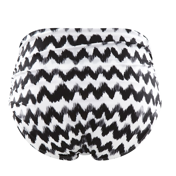 Leila|Panache|swim|pant|zig zag|swimwear|bikini|balck and white|monotone