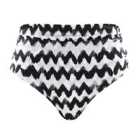 Leila|Panache|swim|pant|zig zag|swimwear|bikini|balck and white|monotone