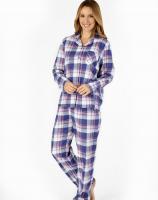 Slenderella Check pyjama Navy